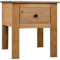 vidaXL Table de chevet 46x40x57 cm Pin Gamme Panama