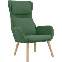 vidaXL Fauteuil relax vert clair velours