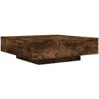 vidaXL Table basse chêne fumé 100x100x31 cm Bois composite
