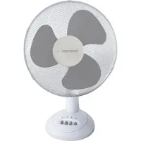 Esperanza Ventilateur de bureau EHF003WE. 30 cm (12 pouces). Blanc et gris.