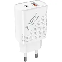 Savio LA-04 USB Type A et USB Alimentation à charge rapide de type C 3.0 en intérieur