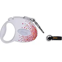 Flexi Lanyard Glam Splash Orient S 3m blanc