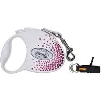 Flexi Lanyard Glam Splash Pink S 3m blanc