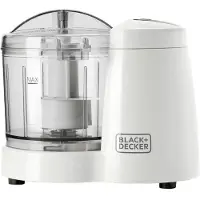 Black & Decker Mini-hachoir 0.35l 120w blanc - - BXCH120E -