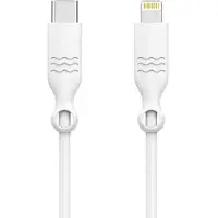 Just Green Câble Eco-conçu USB C / Lightning 3A 1.2m PD 60W Blanc