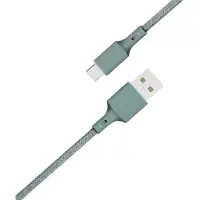 BigBen Interactive Câble Eco-conçu USB A / microUSB 2.1A 2m FastCharge 10.5W Night Green Just Green