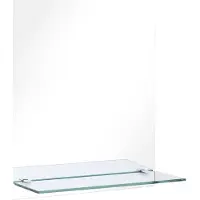 vidaXL Miroir mural avec étagère 20x40 cm Verre trempé