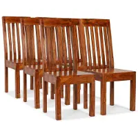 vidaXL Chaises de salle à manger 6 pcs. Bois massif Moderne