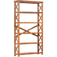 vidaXL Bibliothèque 100x30x180cm Bois massif d'acacia et finition miel