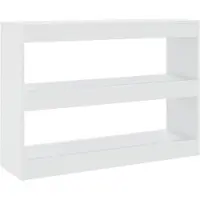 vidaXL Bibliothèque/Séparateur de pièce Blanc 100x30x72 cm