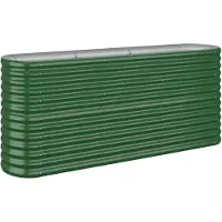 vidaXL -Planungsbox 152x40x68 cm Pulver -Stahlgrün