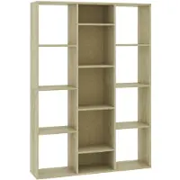 vidaXL Séparateur de pièce/Bibliothèque Chêne sonoma 100x24x140 cm