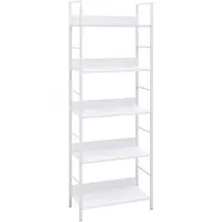 vidaXL Bibliothèque à 5 niveaux noir 60x27,6x158,5cm bois d'ingénierie