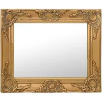 vidaXL Miroir mural style baroque 50x40 cm Doré