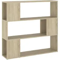 vidaXL Bibliothèque/Séparateur de pièce Chêne sonoma 100x24x94 cm