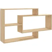 vidaXL Étagères murales Chêne sonoma 104x20x58,5 cm Bois d'ingénierie