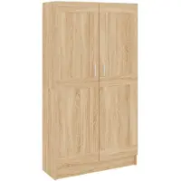 vidaXL Bibliothèque Chêne sonoma 82,5x30,5x150 cm Bois d’ingénierie