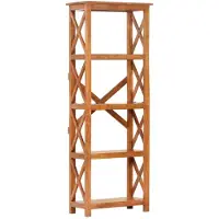 vidaXL Bibliothèque 60x30x160 cm Bois massif d'acacia et finition miel