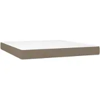 vidaXL Matelas à ressorts, couleur Taupe, 160X200X20 Cm, tissu Lumarko