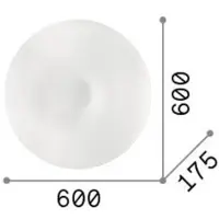 Ideal Lux Plafonnier Glory, Variante : 5 x 60 W, Ø 600 mm