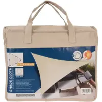 Basics Triangular Vela Patio Awning 3.60x3.60x3.60m Beige 3.60 x 3.60 x 3.60 m
