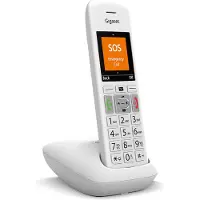 Gigaset E390, Téléphone analogique/DECT, Combiné sans fil, Haut-parleur, 200 pôles, Identification de l'appelant, Blanc
