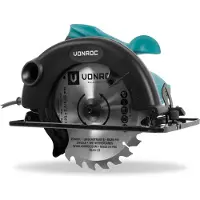 Vonroc Scie circulaire 1200W – 185mm | Guide parallèle et lame de scie 24T incl.