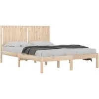 vidaXL Lit en bois massif sans matelas 160x200 cm pin
