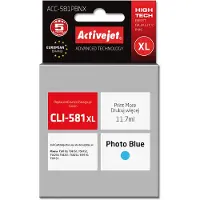 ActiveJet Cartouche d'encre ACC-581PBNX (remplace Canon CLI-581PB XL ; Supreme ; 11,70 ml ; cyan photo)