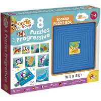 Liscianigiochi La Mer Carotina Baby puzzles progressifs avec support autocorrectif - LISCIANI
