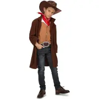 MOM Cowboy Kids Costume Marron 10-12 Years Enfants