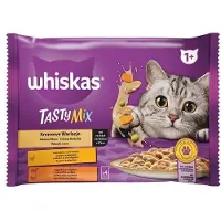 Whiskas Adult sachet 52x85g Cream Variations nourriture humide pour chats en sauce avec : poulet et légumes, agneau et dinde