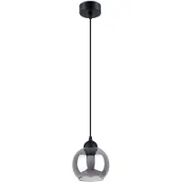 Sollux Lampe pendante ALINO 1 noir 1xE27 15W acier 130x15x15cm