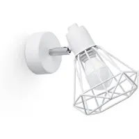 Sollux Applique ARTEMIS 1 blanc 1xE14 10W acier 18x15x18cm