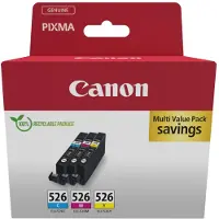 Canon 4541b019 Cli526cmy Ink Cartridge Multicolore