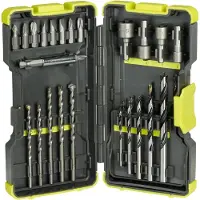 Ryobi RAK30MIX Coffret antichocs 30 accessoires mixtes perçage, vissage et boulonnage