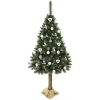 Viking Choice Arbre de Noël artificiel avec tronc 220 cm - Modulaire