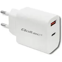 Qoltec 51714 adaptateur d'alimentation/inverseur Intérieur 18 W Blanc