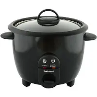 Techwood Rice cooker, Cuiseur vapeur + cuiseur à riz, Noir