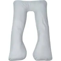 vidaXL Coussin de grossesse 90 x 145 cm Gris