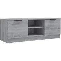 vidaXL Armoire TV Gris Sonoma 102x35x36,5 cm Bois composite