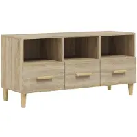 vidaXL Armoire TV Chêne Sonoma 102x36x50 cm Bois composite