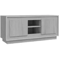 vidaXL Armoire TV Gris Sonoma 102x35x45 cm Bois composite