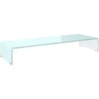 vidaXL Rehausse TV/moniteur verre vert 90x30x13 cm