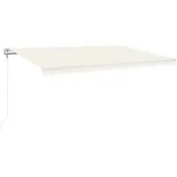 vidaXL Store banne automatique 500x300 cm Crème