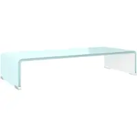 vidaXL Rehausse TV/moniteur verre vert 60x25x11 cm