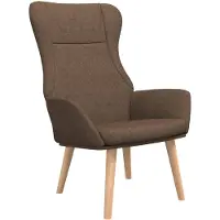 vidaXL Chaise de relaxation Marron Tissu