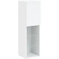 vidaXL Armoire TV avec lampes LED blanc 30,5x30x102 cm