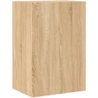 vidaXL Armoire TV murale chêne Sonoma 40,5x30x60 cm Matériau dérivé du bois