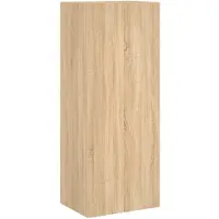vidaXL Armoire TV murale chêne Sonoma 40,5x30x102 cm Matériau dérivé du bois